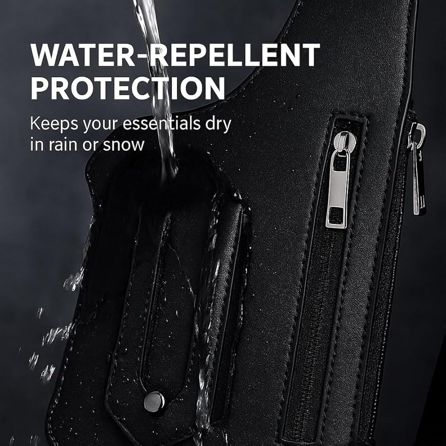 Premium Leather Underarm Shoulder Bag for Men Adjustable Hidden Double Shoulder Armpit Bag Anti Pickpocket Travel Accessories